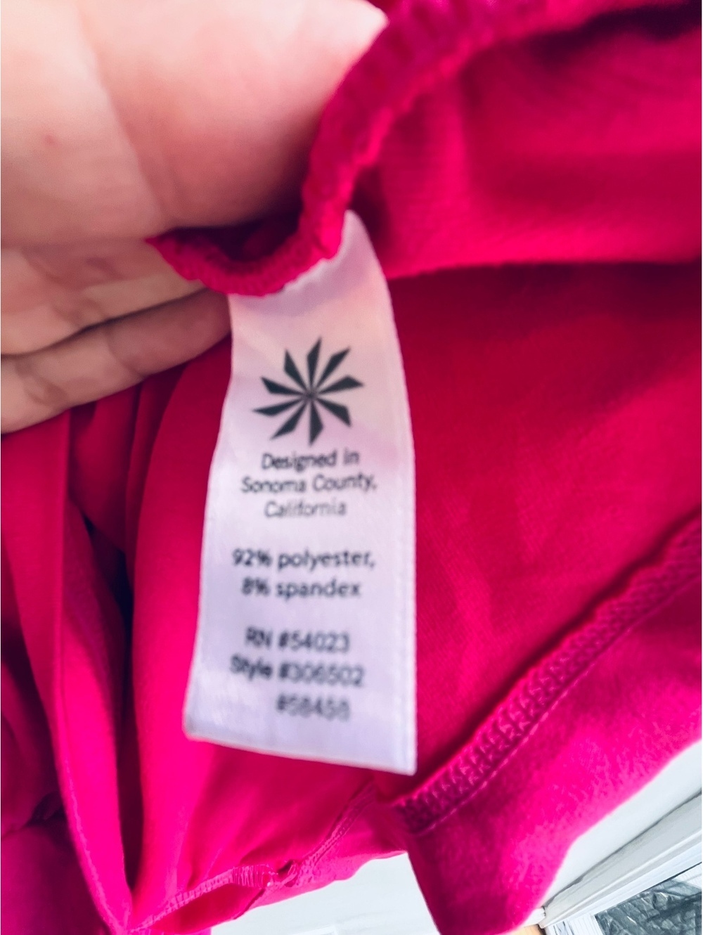 Athleta Long Sleeve Ruched Athletic Turtleneck Top Electric Pink Large - Picture 9 of 9